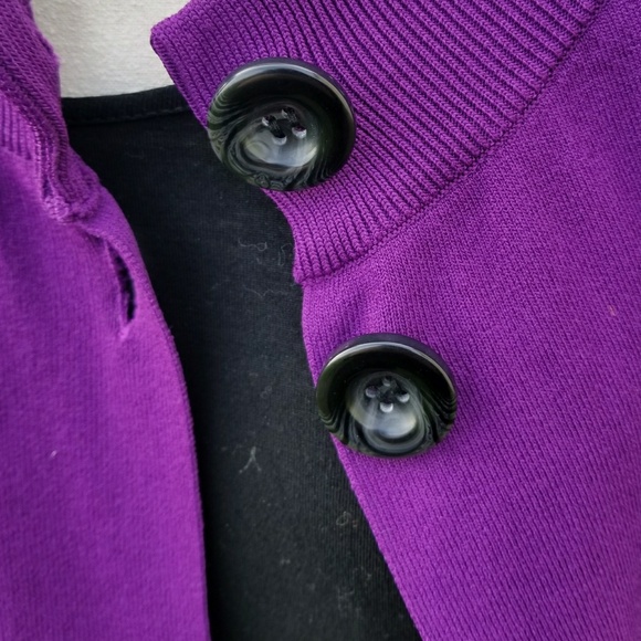 Cable and Gauge Dress Jacket Style Sweater - Picture 3 of 5